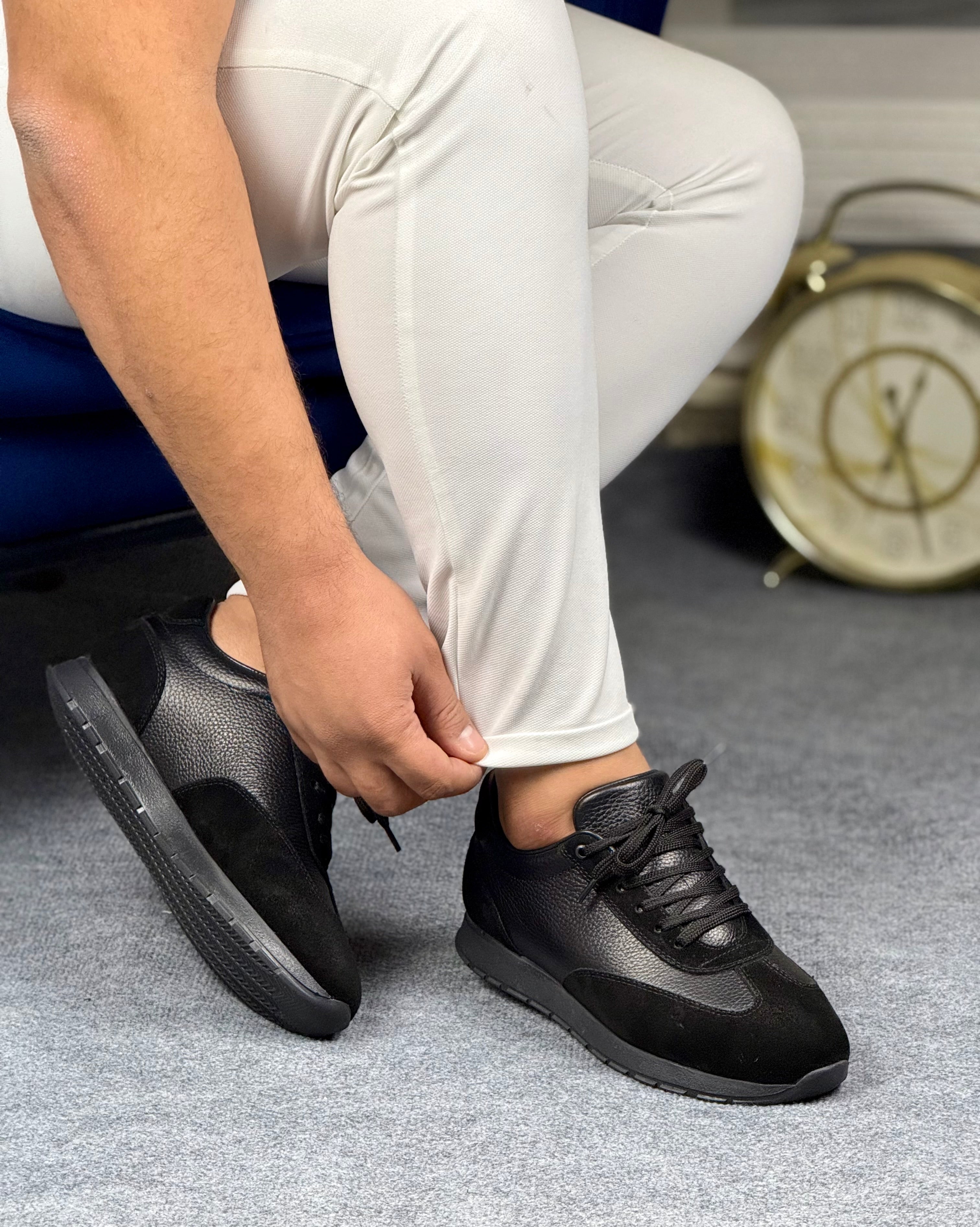 606 SİYAH ERKEK DERİ AYAKKABI