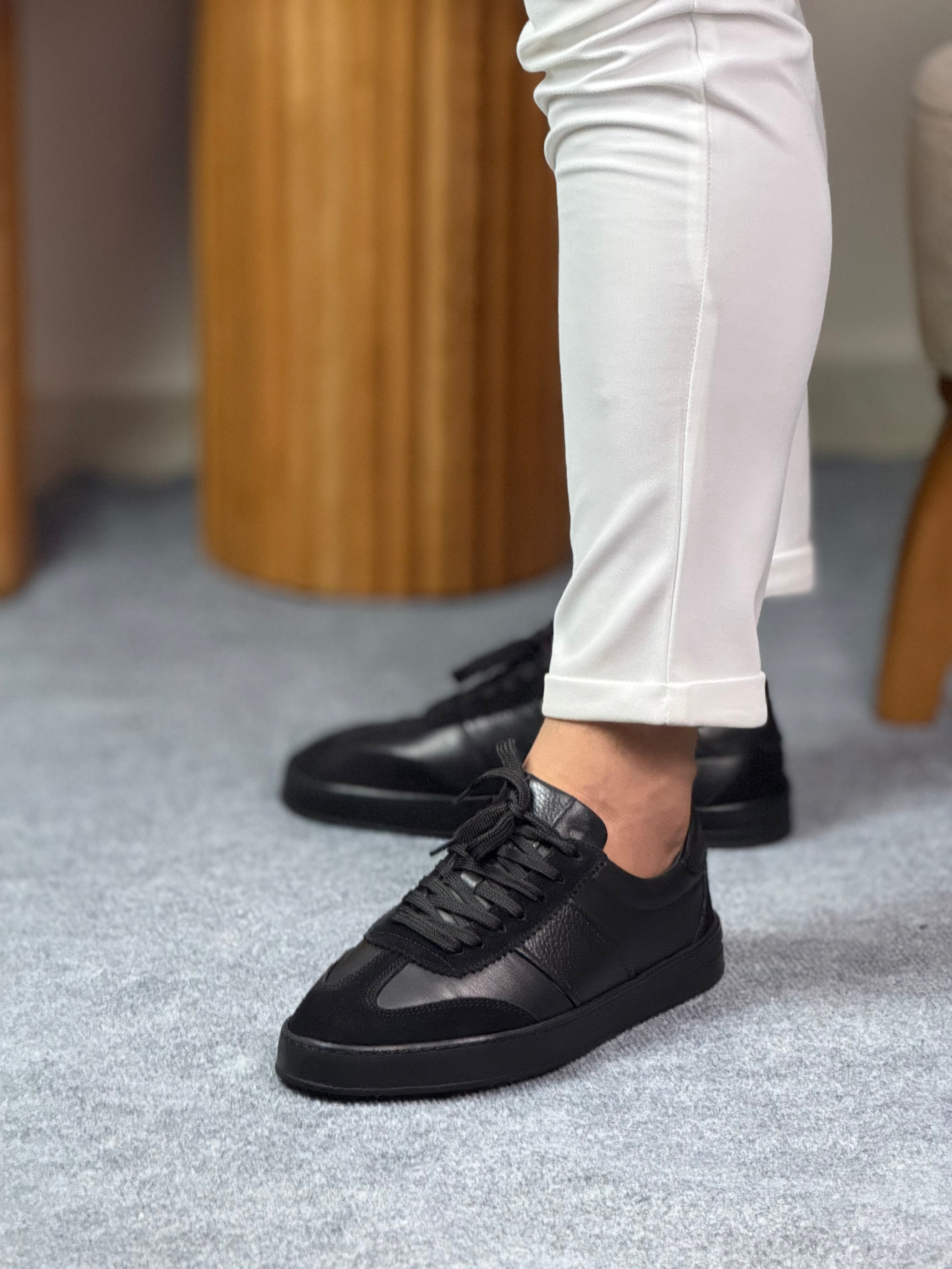 076 SİYAH ERKEK SNEAKERS