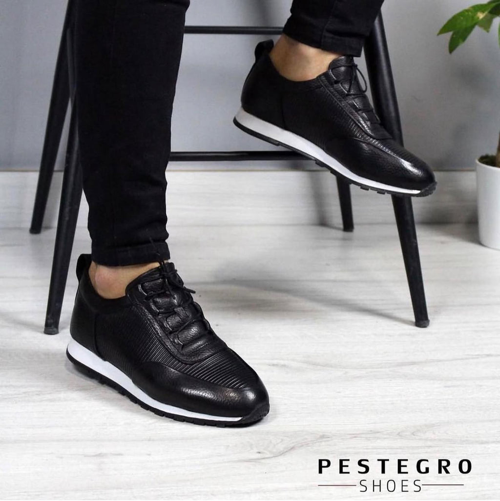 09 SİYAH ERKEK DERİ AYAKKABI