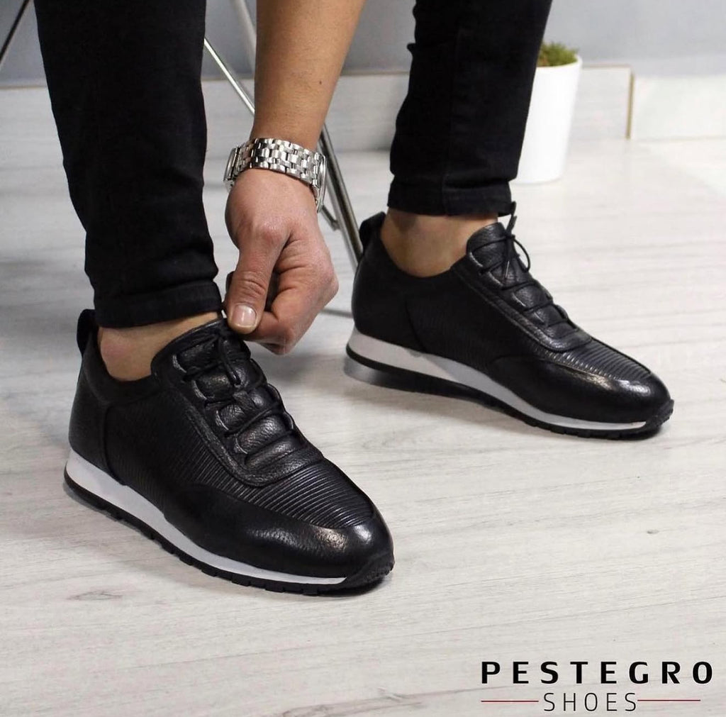 09 SİYAH ERKEK DERİ AYAKKABI