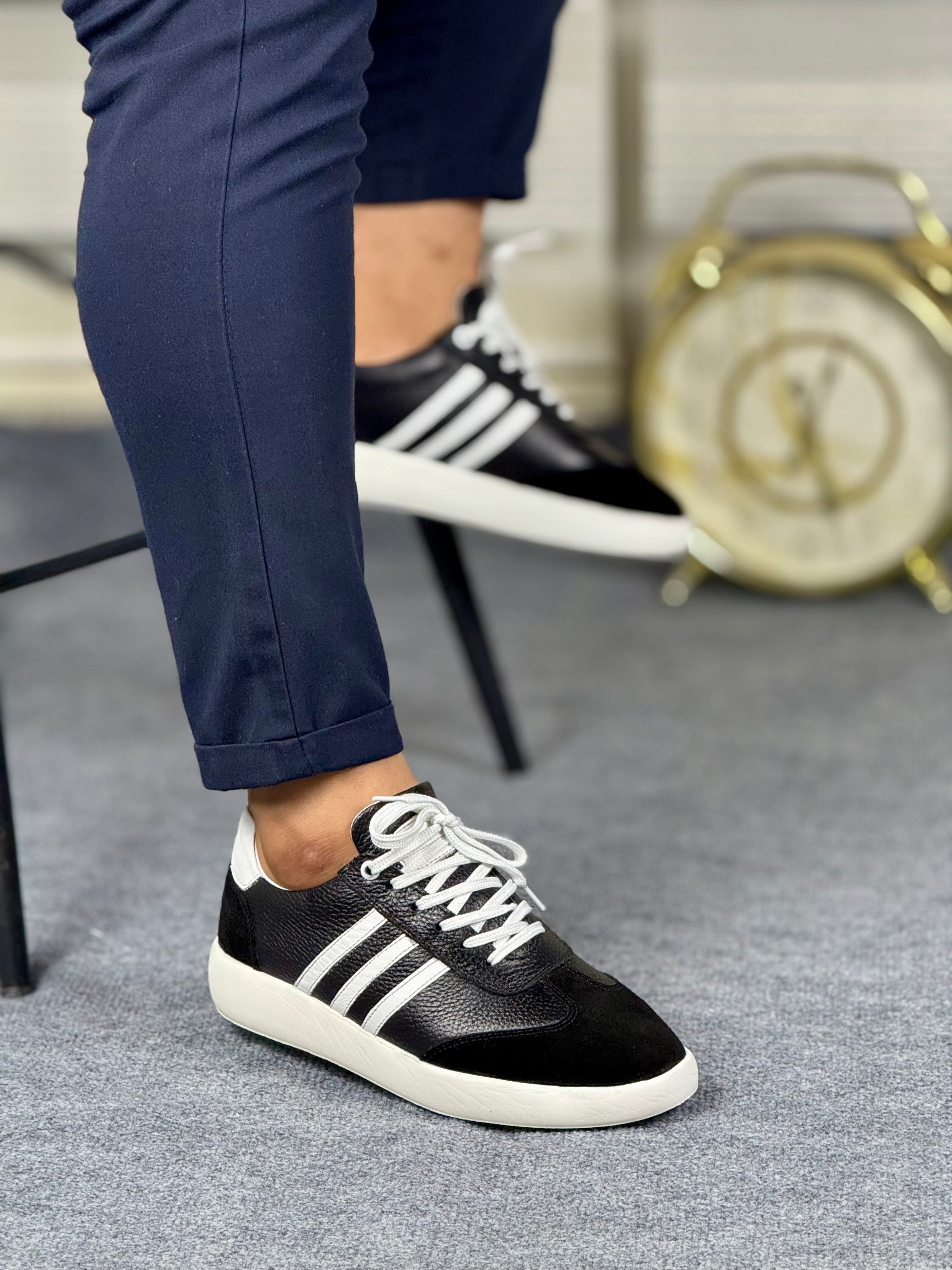 02 SİYAH ERKEK DERİ AYAKKABI