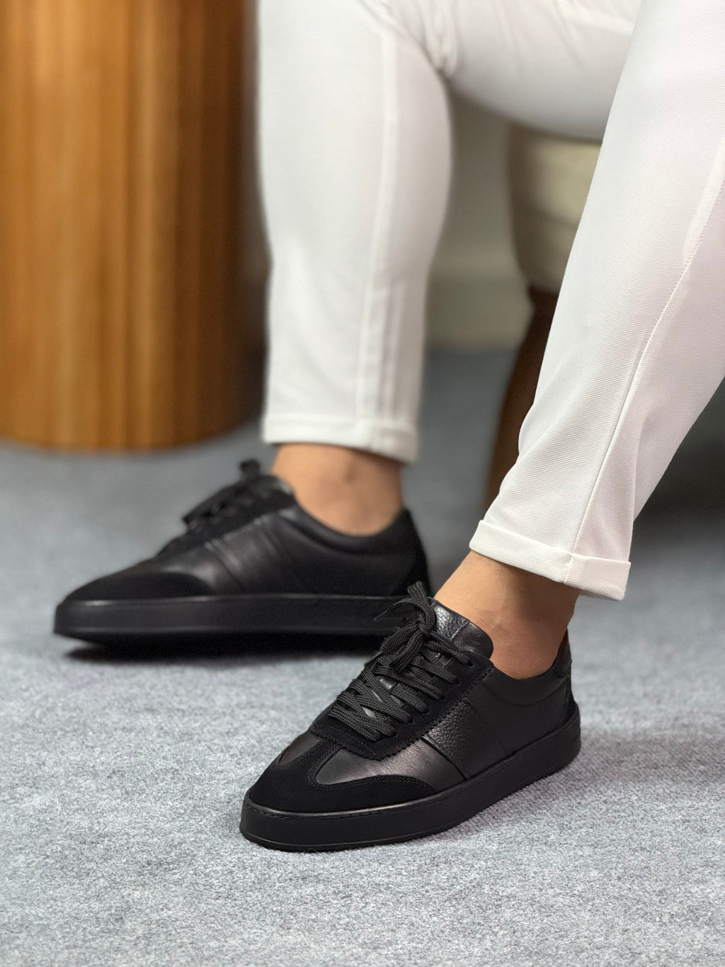 076 SİYAH ERKEK SNEAKERS