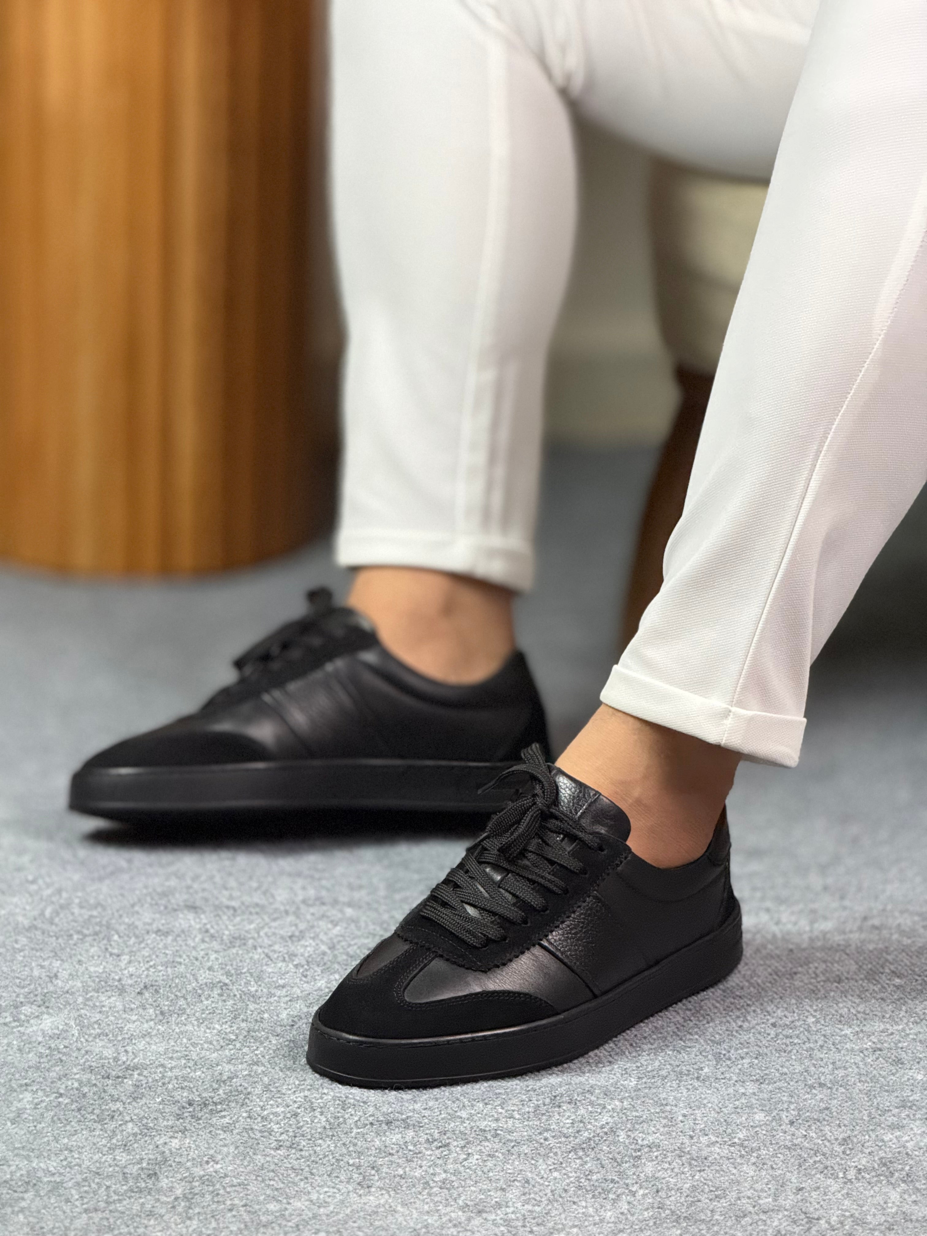 076 SİYAH ERKEK SNEAKERS