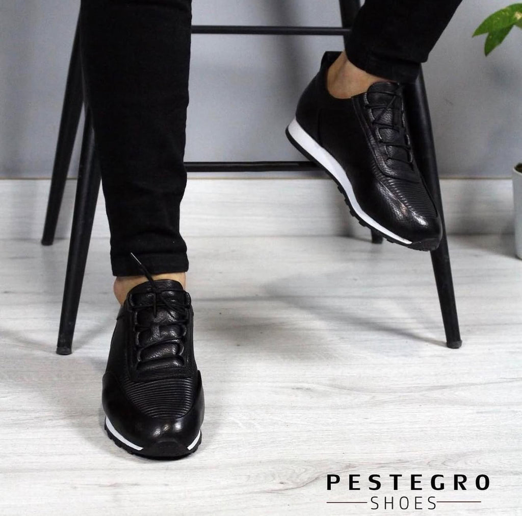 09 SİYAH ERKEK DERİ AYAKKABI