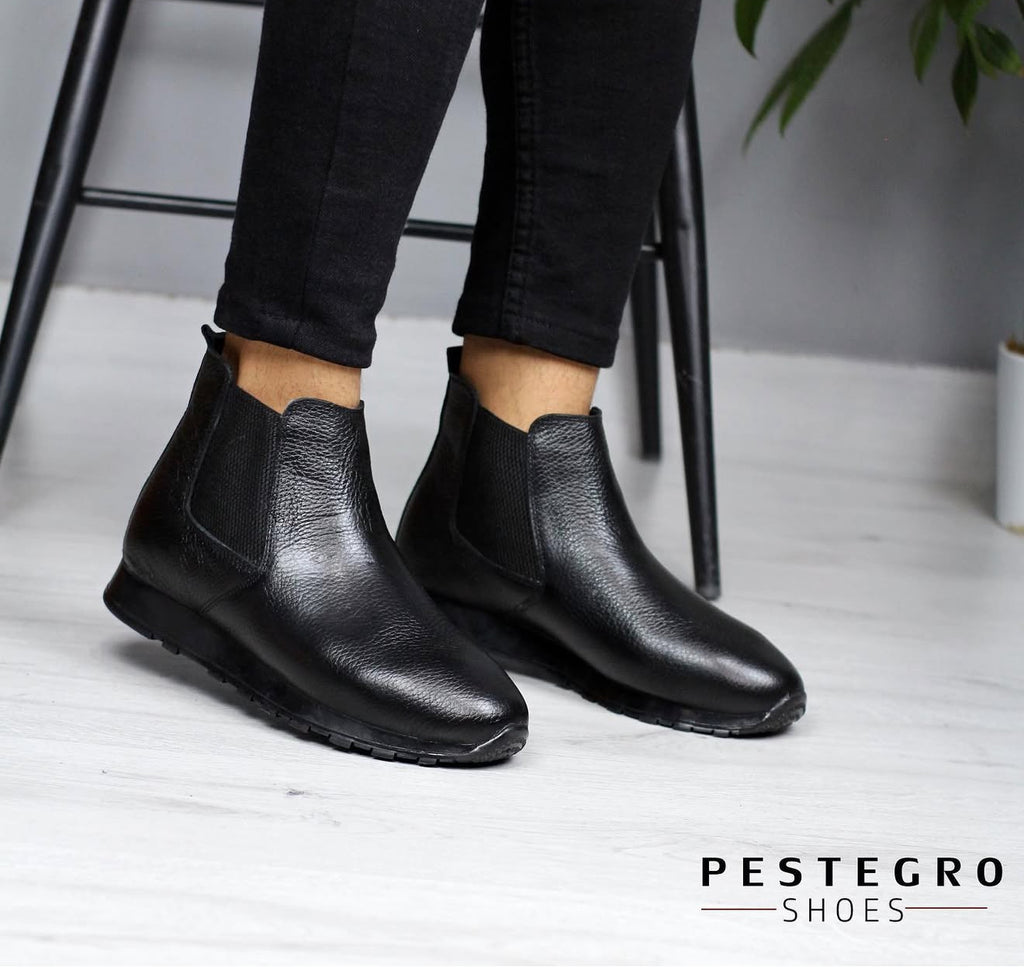 900 SİYAH DERİ BOT