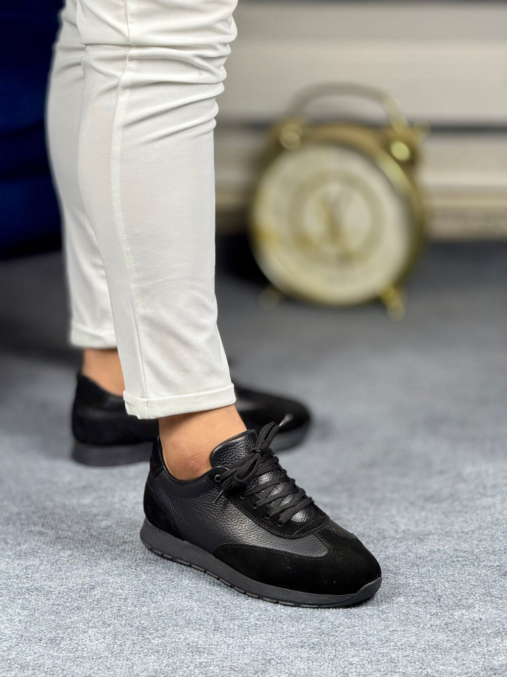 606 SİYAH ERKEK DERİ AYAKKABI