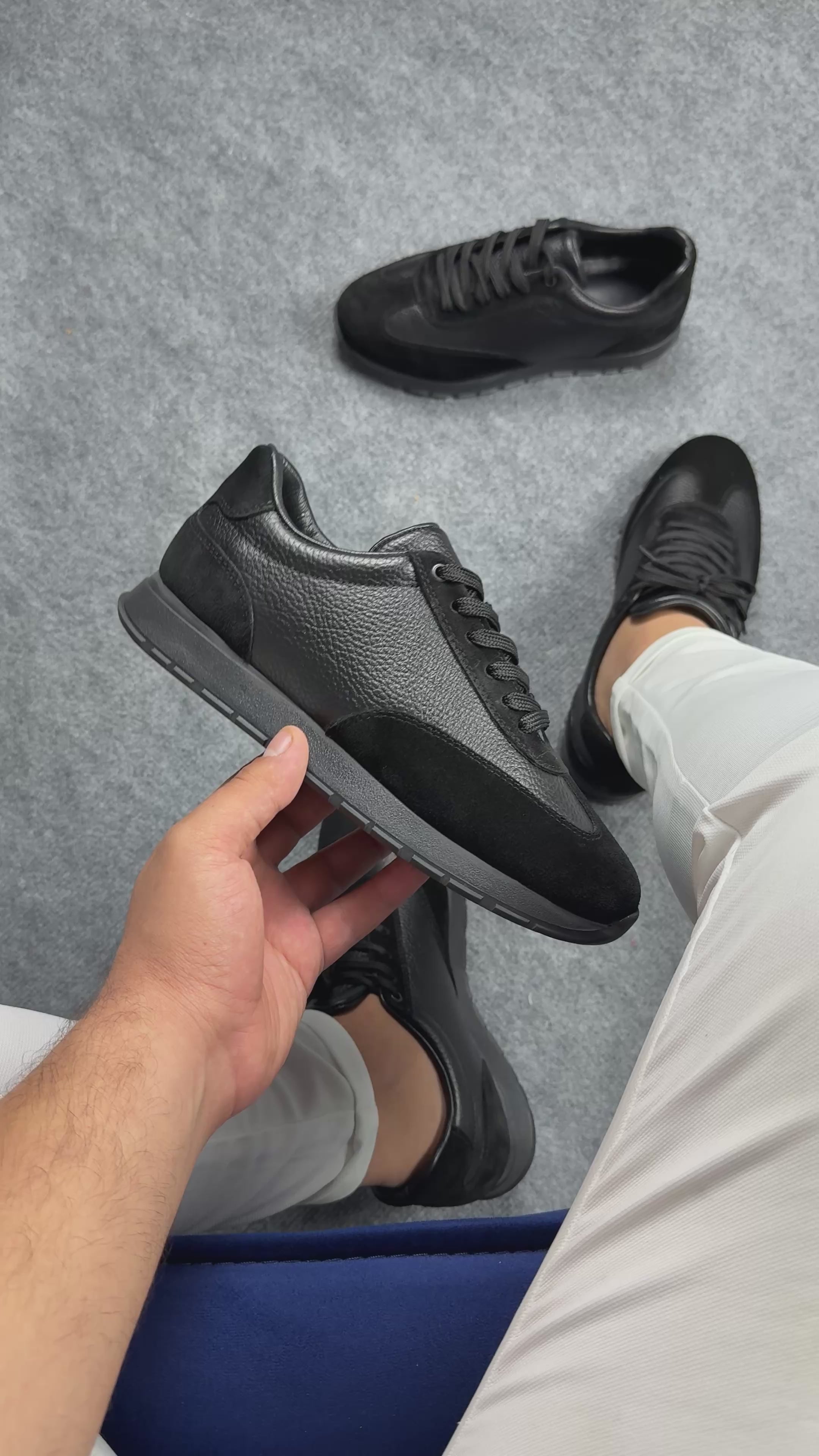 606 SİYAH ERKEK DERİ AYAKKABI